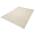 HOCHFLORTEPPICH 40/60 cm Siena Beige rechteckig  - Beige, Design, Kunststoff/Textil (40/60cm) - Boxxx