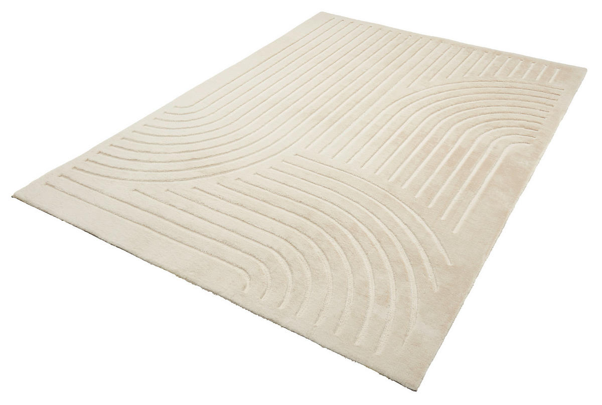 HOCHFLORTEPPICH 40/60 cm Siena Beige rechteckig  - Beige, Design, Kunststoff/Textil (40/60cm) - Boxxx