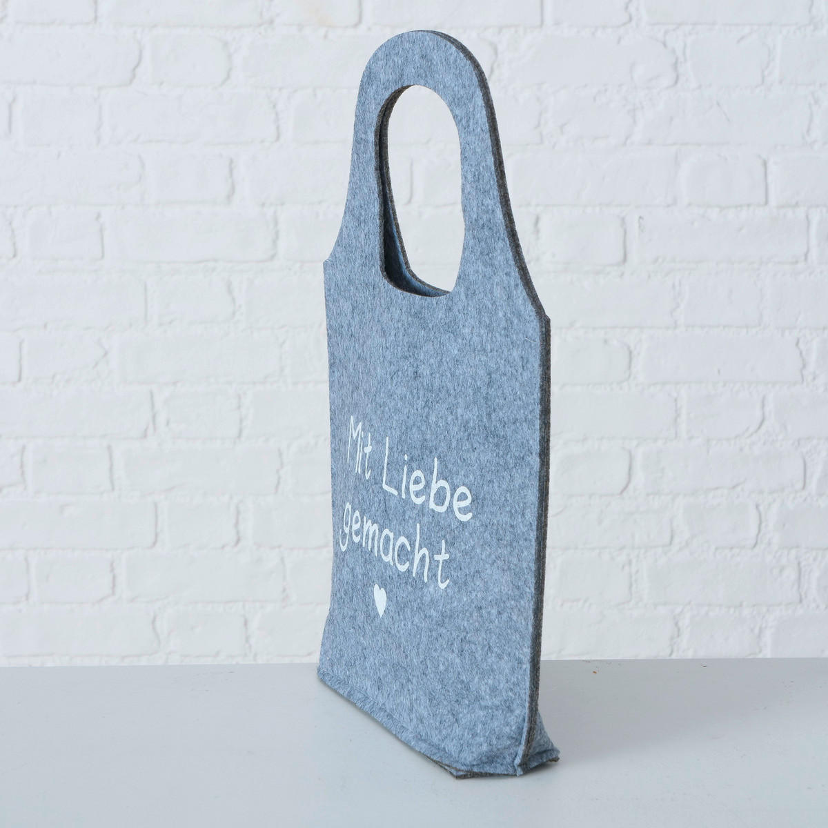 GESCHENKTASCHE  - Grau, KONVENTIONELL, Textil (27/6/39cm)