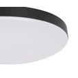 LED-DECKENLEUCHTE 45/10,5 cm   - Schwarz, Design, Kunststoff/Metall (45/10,5cm) - Novel