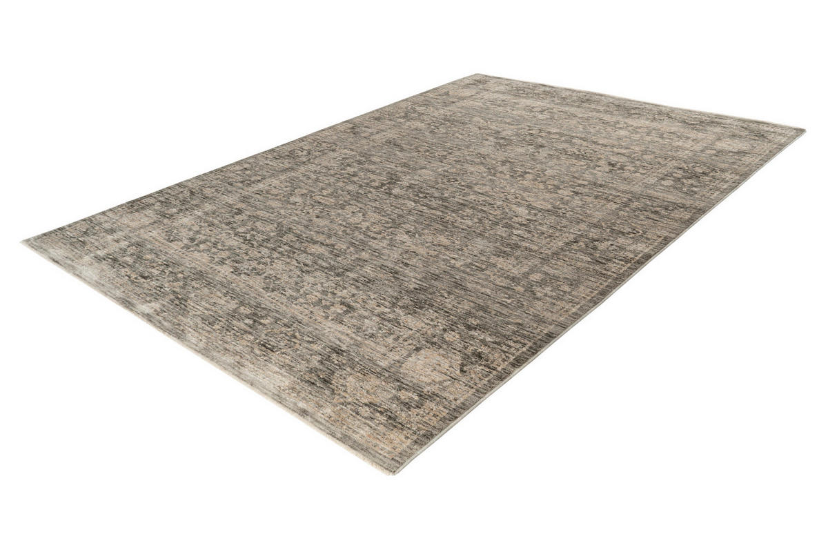VINTAGE-TEPPICH 60/110 cm My Everest Grau  - Grau, Basics, Textil (60/110cm) - Obsession