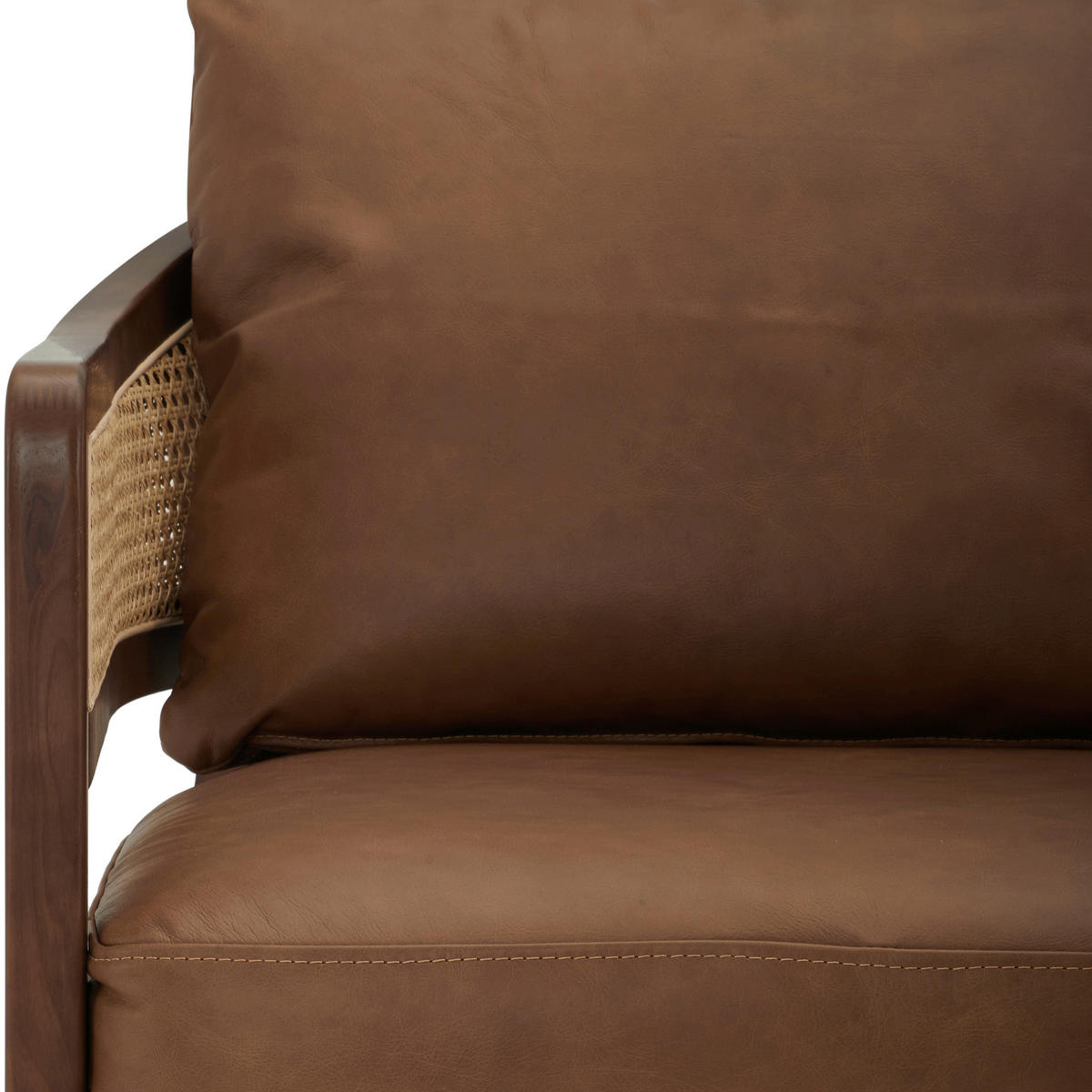 SESSEL Echtleder Braun    - Braun, LIFESTYLE, Leder/Holz (71/73/80cm) - Livetastic