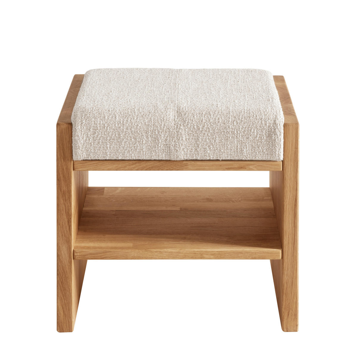 GARDEROBENBANK  in 44/40/35 cm  - Eichefarben/Beige, Natur, Holz/Textil (44/40/35cm) - Linea Natura