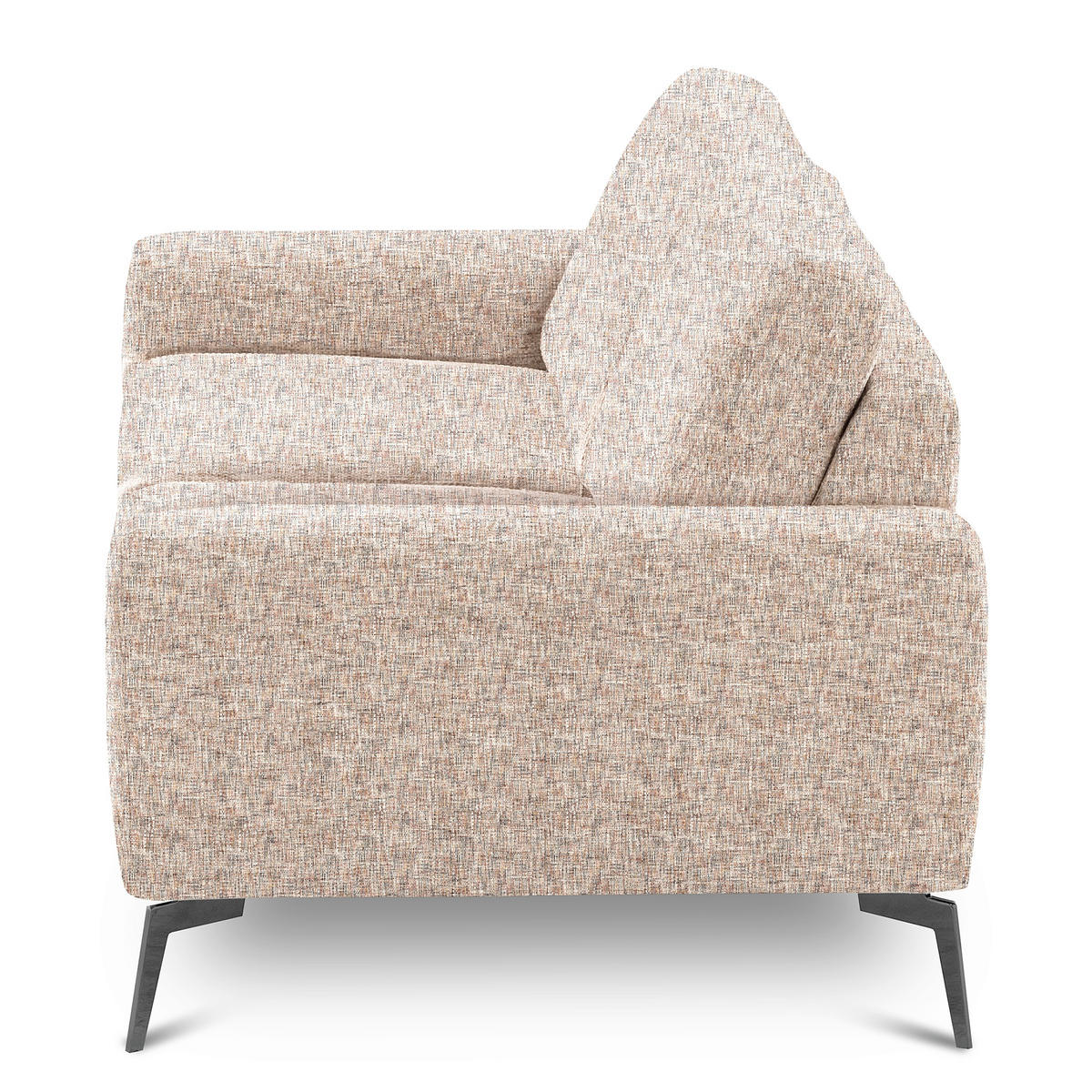 2-SITZER-SOFA Webstoff Blau, Gelb, Rot, Weiss  - Blau/Weiss, Design, Textil/Metall (157/85/92cm) - Livetastic