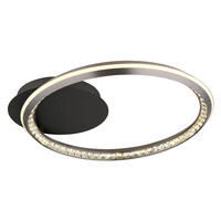 STROPNA LED-SVETILKA  ALAINA /100-1500 lm/2700-6000 K/230 V/ - siva/opal, Design, kovina/umetna masa (53/50/8cm) - Globo