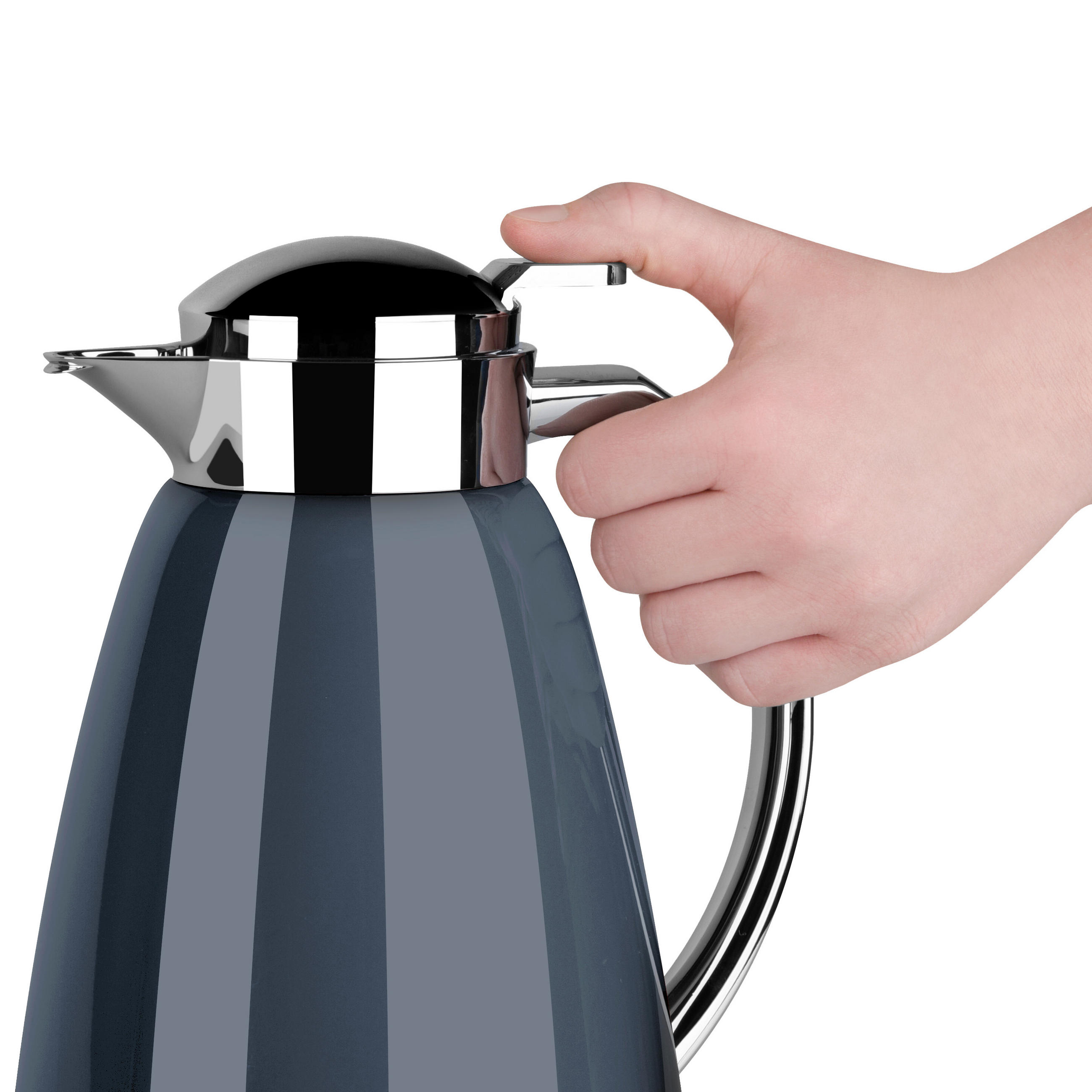 ISOLIERKANNE CAMPO 1,0 L  - Anthrazit, Basics, Metall (15/15/25,5cm) - Emsa