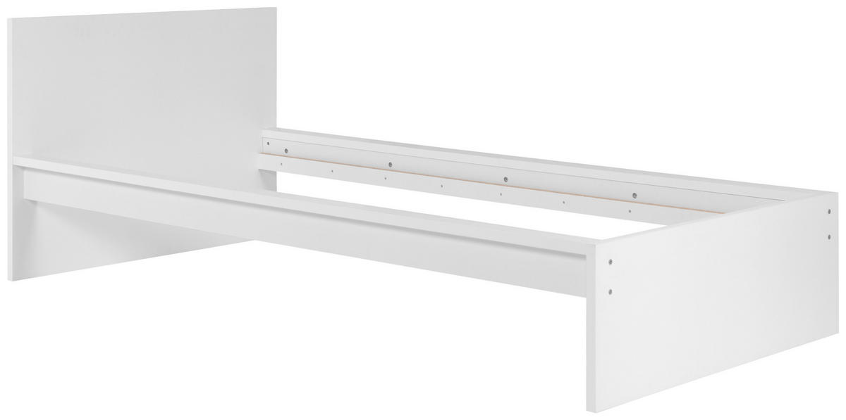 KREVET   90/200 cm   bijela  - bijela, Moderno, drvni materijal (90/200cm) - MID.YOU