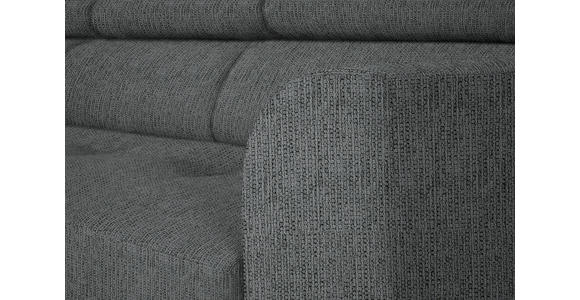 ECKSOFA in Webstoff Dunkelgrau 205/280 cm - Dunkelgrau/Schwarz, Design, Textil/Metall (205/280cm) - Xora