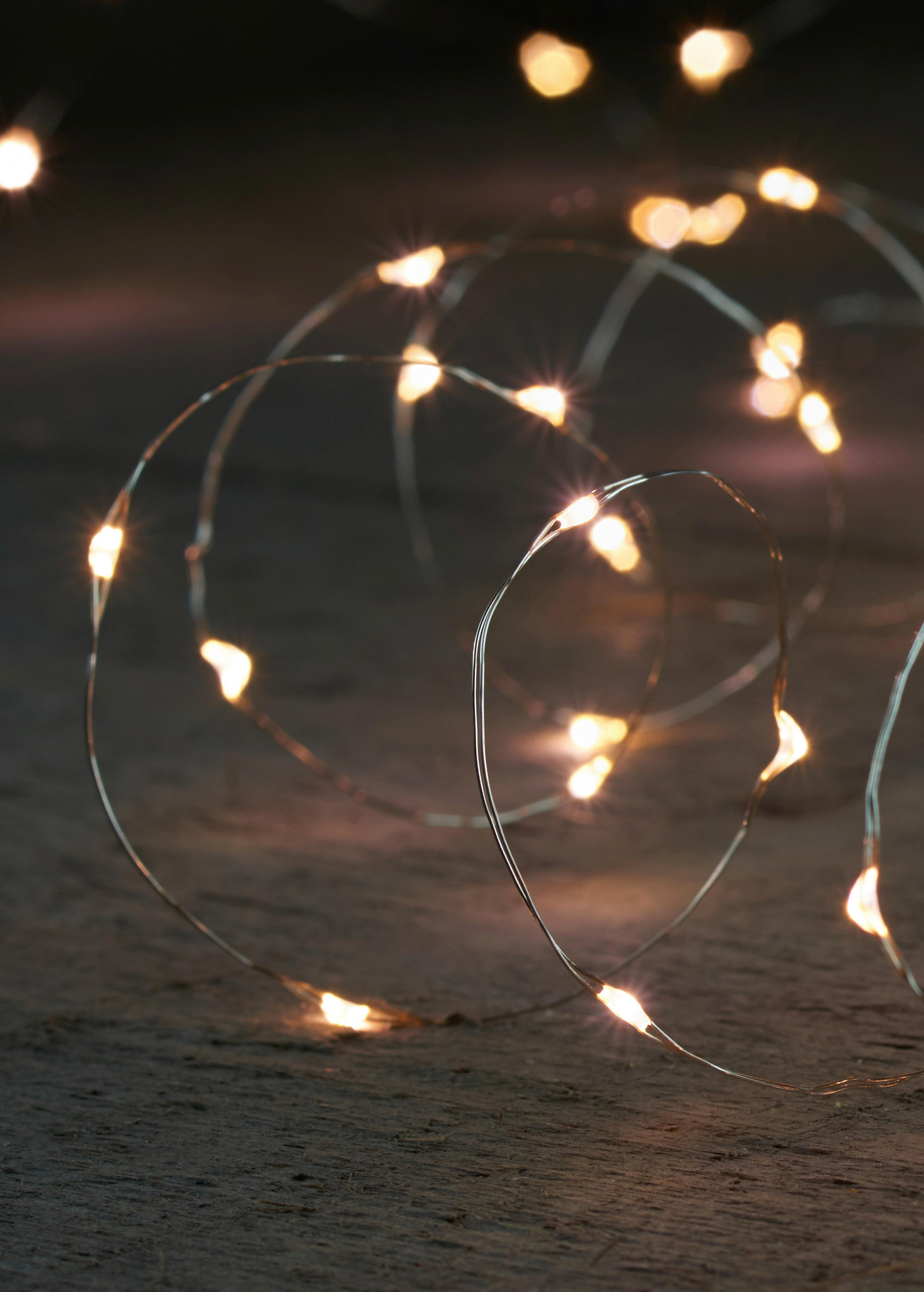Lichterkette mit 20 LED´s 100 cm  - Silberfarben, Basics, Kunststoff/Metall (100cm)