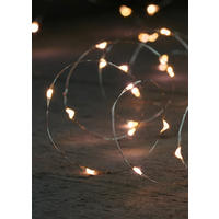 Lichterkette mit 20 LED´s 100 cm  - Silberfarben, Basics, Kunststoff/Metall (100cm)