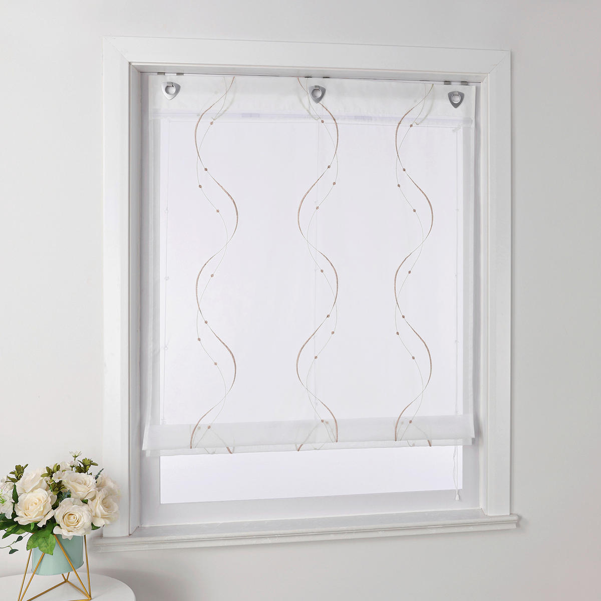 FALTROLLO  transparent  60/140 cm    - Weiß Hochglanz, Basics, Textil (60/140cm) - Joyswahl