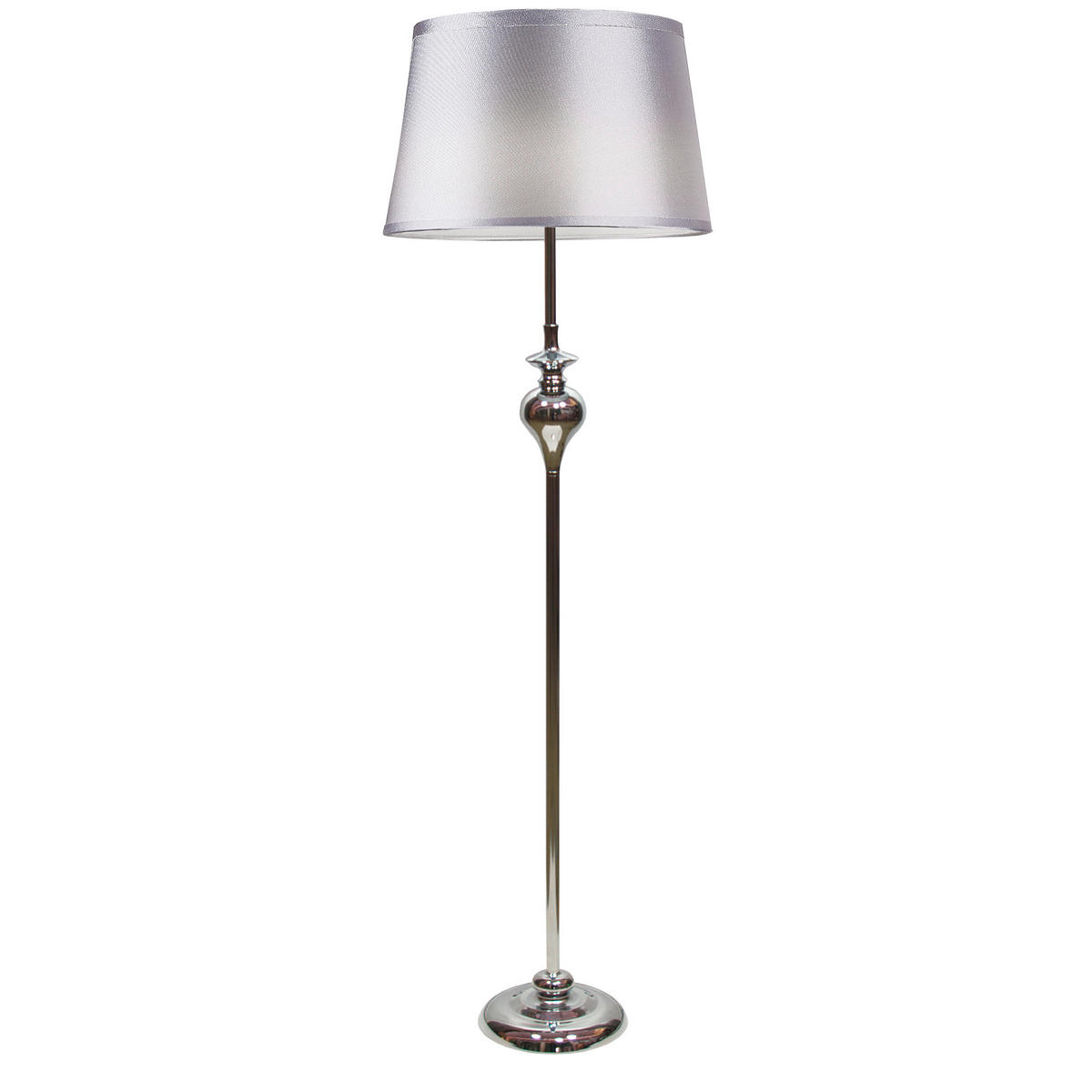 GOLVLAMPA 35/35/135 cm    - kromfärg, Klassisk, metall/textil (35/35/135cm)