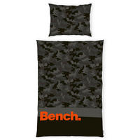 WENDEBETTWÄSCHE 155/220 cm  - Schwarz/Grau, Basics, Textil (155/220cm) - Bench