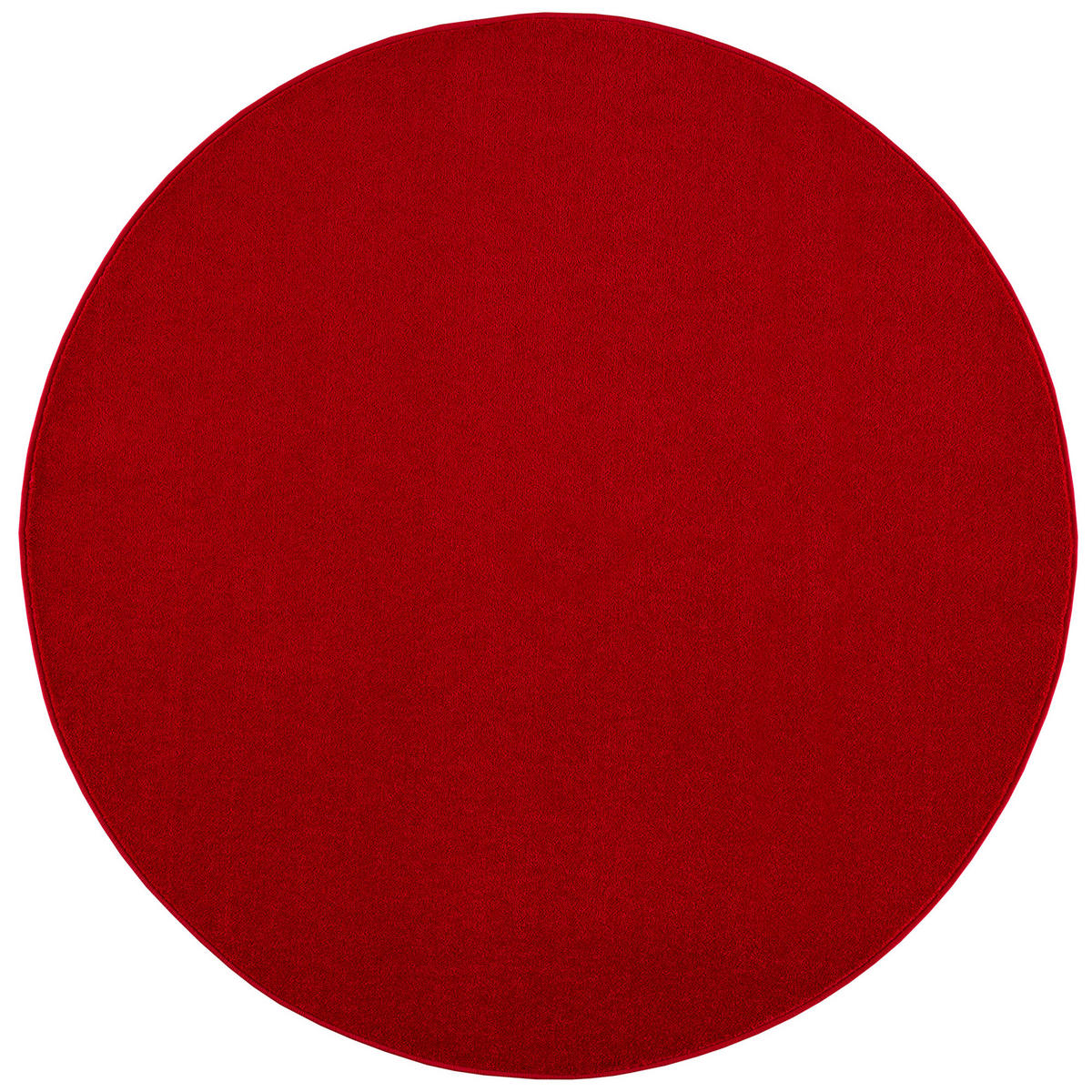 WEBTEPPICH 120 cm Uni Rot  - Rot, LIFESTYLE, Kunststoff/Textil (120cm) - Novel
