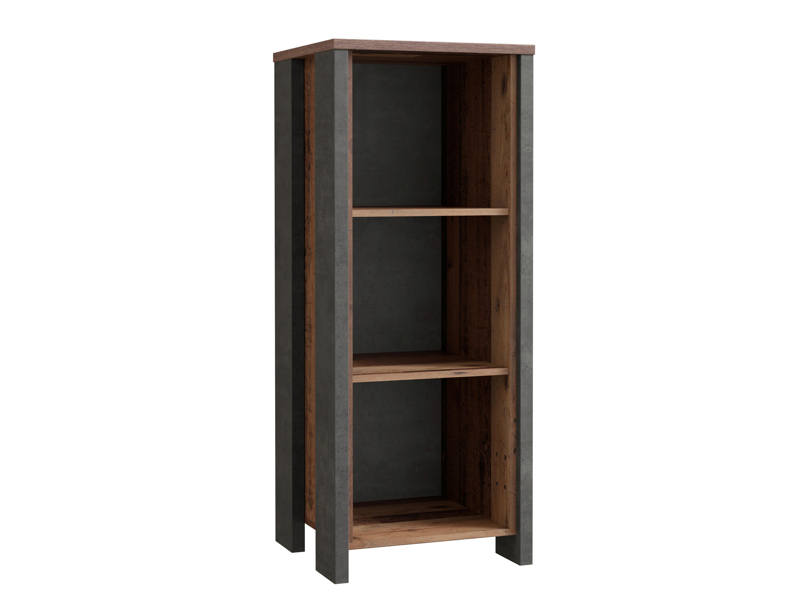 REGAL Braun, Dunkelgrau - Dunkelgrau/Braun, KONVENTIONELL, Holzwerkstoff/Kunststoff (47/115,1/42cm) - MID.YOU