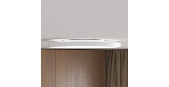 LED-DECKENLEUCHTE 29,3/2,8 cm   - Weiß, Basics, Kunststoff (29,3/2,8cm) - Novel