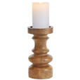 KERZENHALTER - Braun, LIFESTYLE, Holz (10/20cm) - Ambia Home