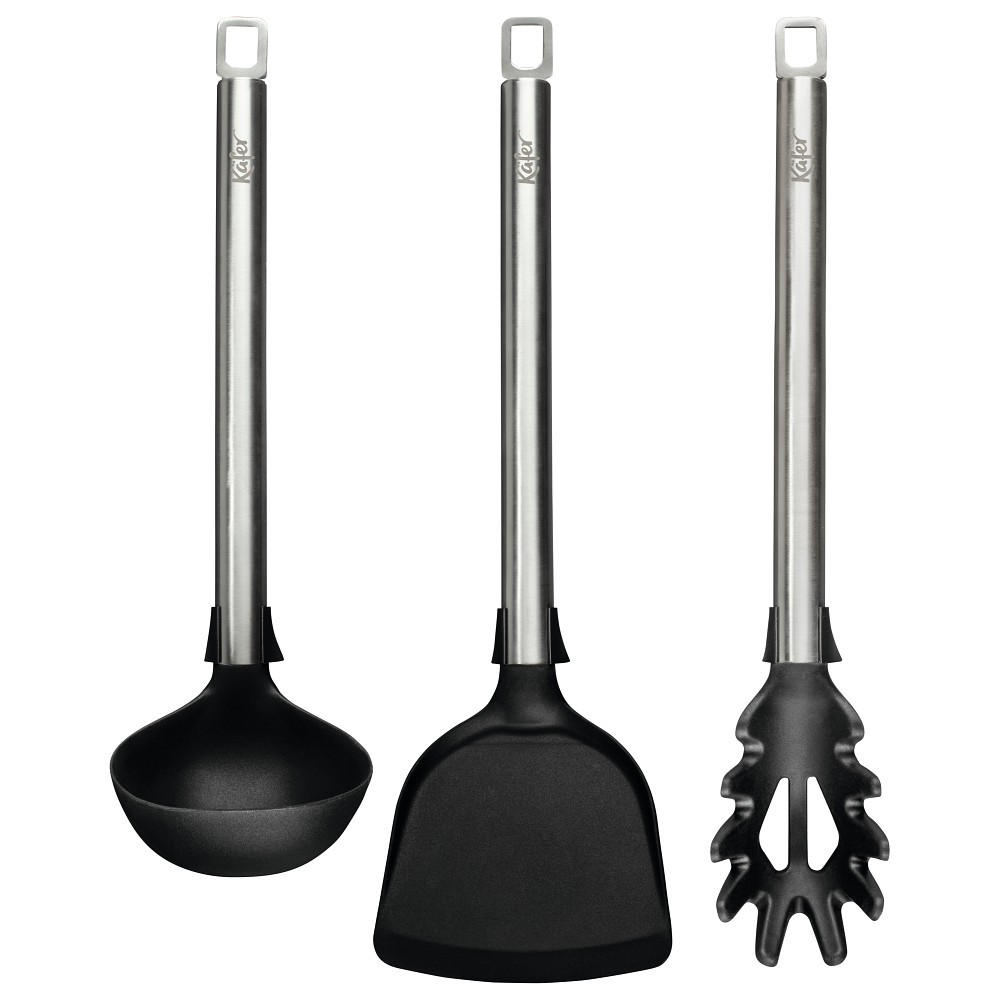 KÜCHENHELFERSET  - Edelstahlfarben/Silberfarben, Basics, Kunststoff/Metall - Käfer