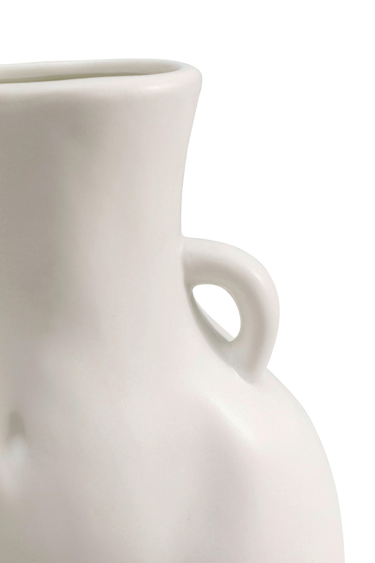VASE 21,5 cm  - Weiß, Design, Keramik (16/21/12cm) - Kare-Design