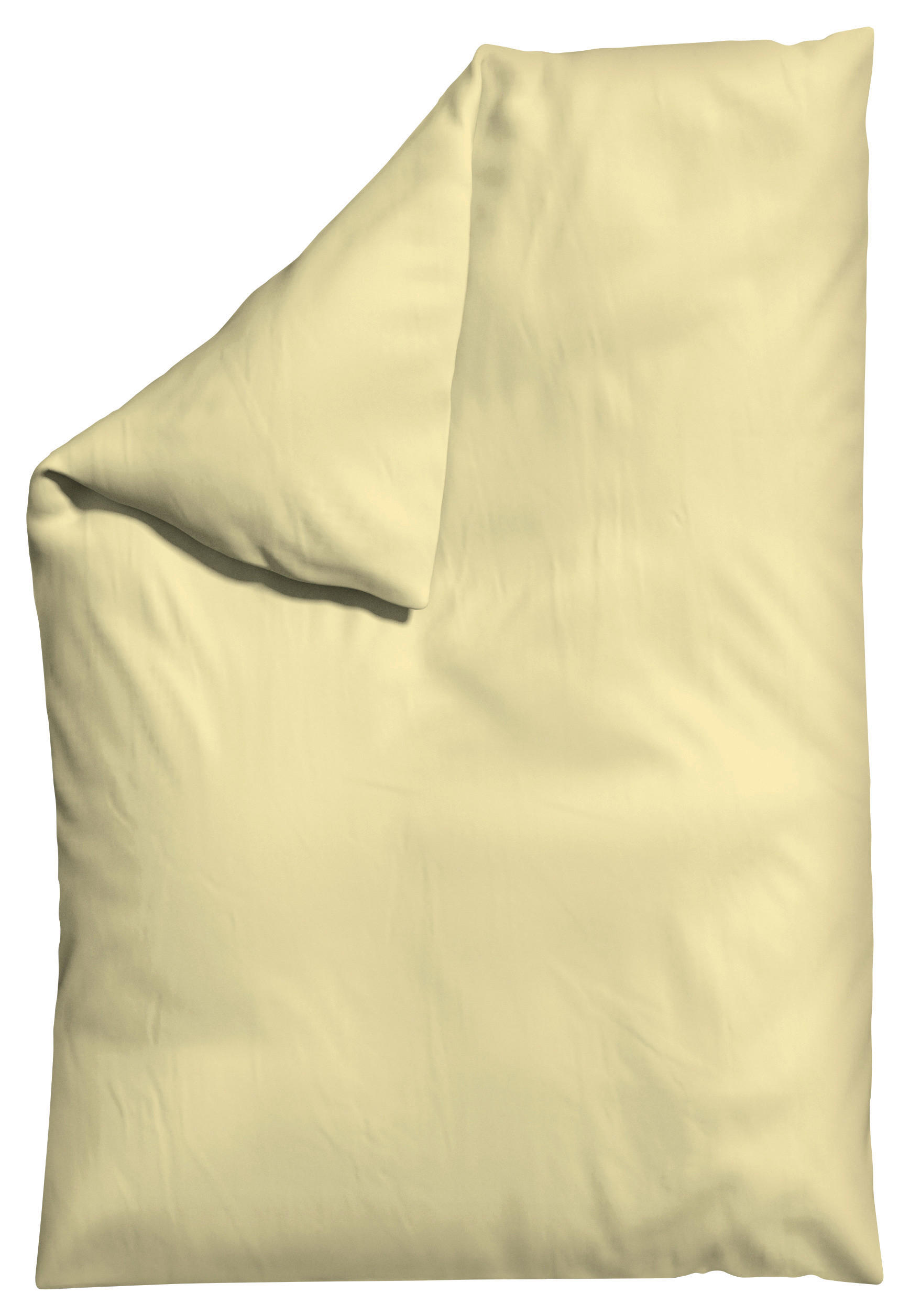 BETTDECKENBEZUG Makosatin 135-140/200 cm  - Gelb, Basics, Textil (135-140/200cm) - Schlafgut