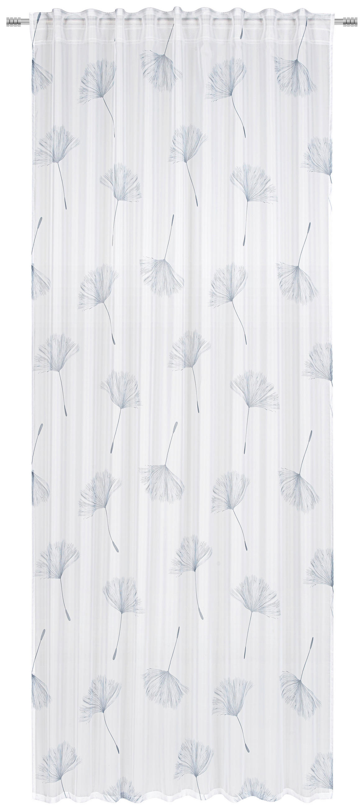 KUSOVÁ ZÁCLONA, 140/245 cm - sivá, Konventionell, textil (140/245cm) - Esposa