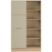MEHRZWECKSCHRANK 120/206,2/58 cm  in Eichefarben, Salbeigrün  - Eichefarben/Salbeigrün, Basics, Holzwerkstoff/Metall (120/206,2/58cm) - Impuls