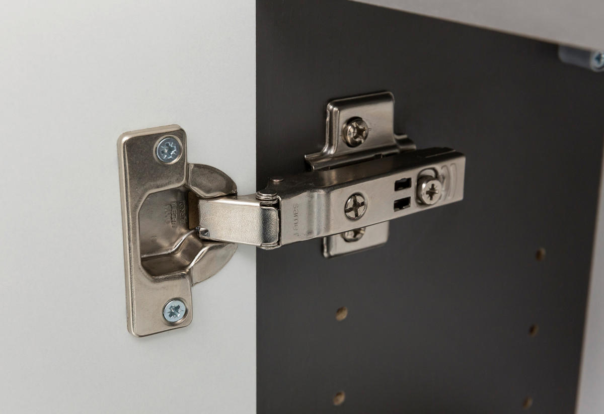 Hängeschrank in Grau 40/64/20 cm  - Alufarben/Graphitfarben, Basics, Holzwerkstoff/Metall (40/64/20cm) - Held