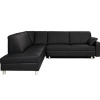 ECKSOFA in Echtleder Grau  217/268 cm  - Alufarben/Grau, KONVENTIONELL, Leder/Metall (217/268cm) - Sedda