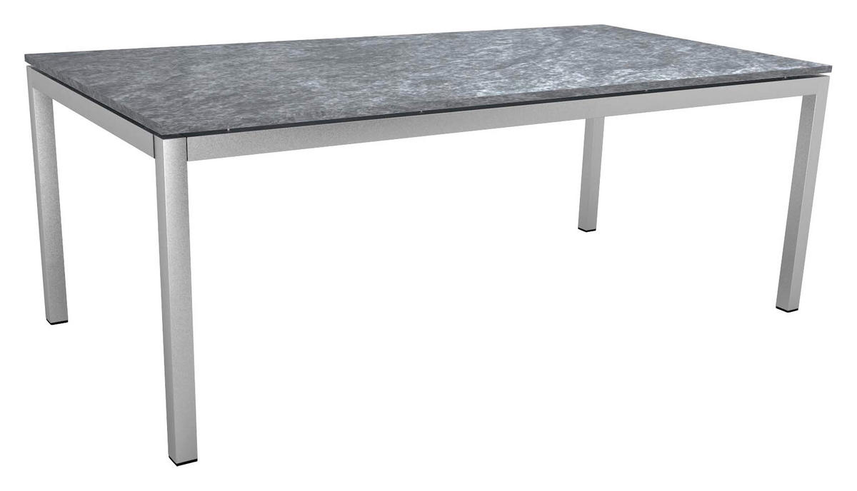 TISCHGESTELL 200/100/73 cm Metall  - Edelstahlfarben, Basics, Metall (200/100/73cm) - Stern