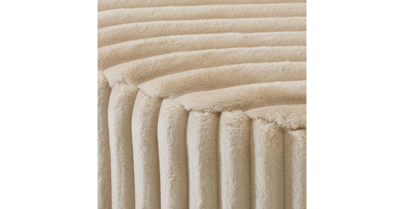 HOCKER Cord Kiefer Creme  - Creme, Design, Holz/Textil (49.5/41/49.5cm) - Xora