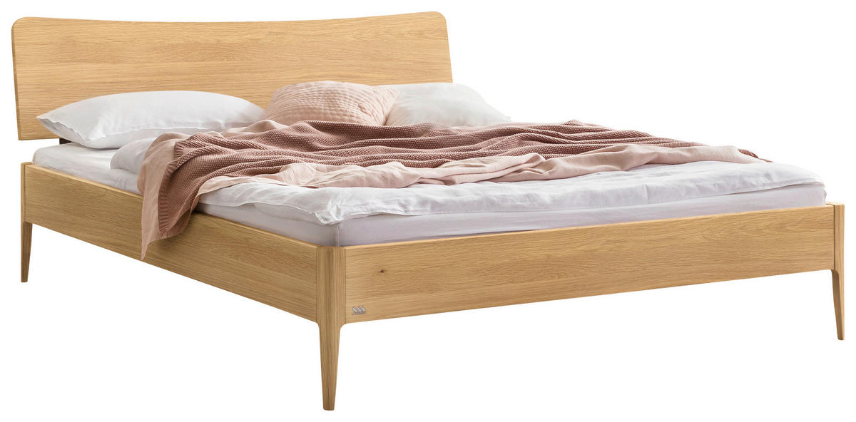 BETT 140/200 cm  Eichefarben   - Eichefarben, Konventionell, Holz (140/200cm) - Hasena