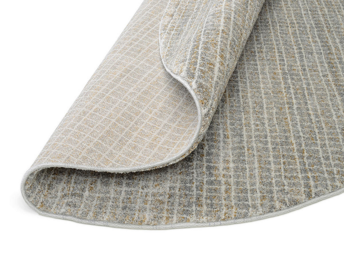 WEBTEPPICH 120/120 cm Grau  - Grau, Design, Textil (120/120cm) - Novel