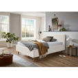 POLSTERBETT 140/200 cm  in Creme  - Eichefarben/Creme, Design, Holz/Textil (140/200cm) - Xora