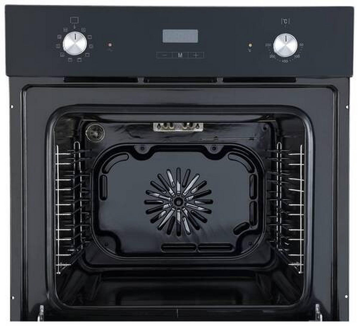 EINBAUBACKOFEN AB600-19  - Schwarz, Trend, Glas/Metall (59,5/59/55cm) - Respekta