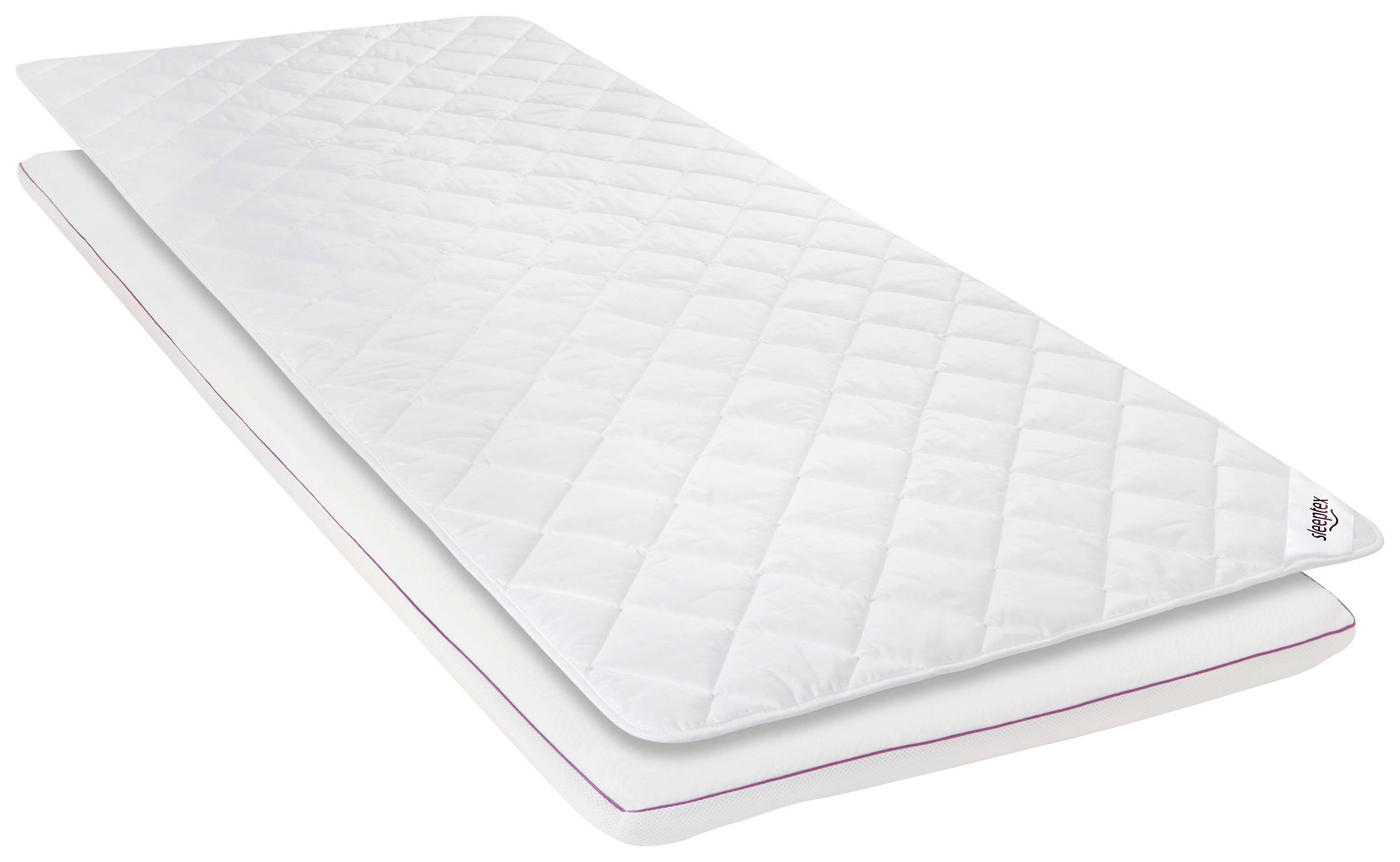 VRCHNÍ MATRACE, 90/200 cm - bílá, Basics, textil (90/200cm) - Sleeptex