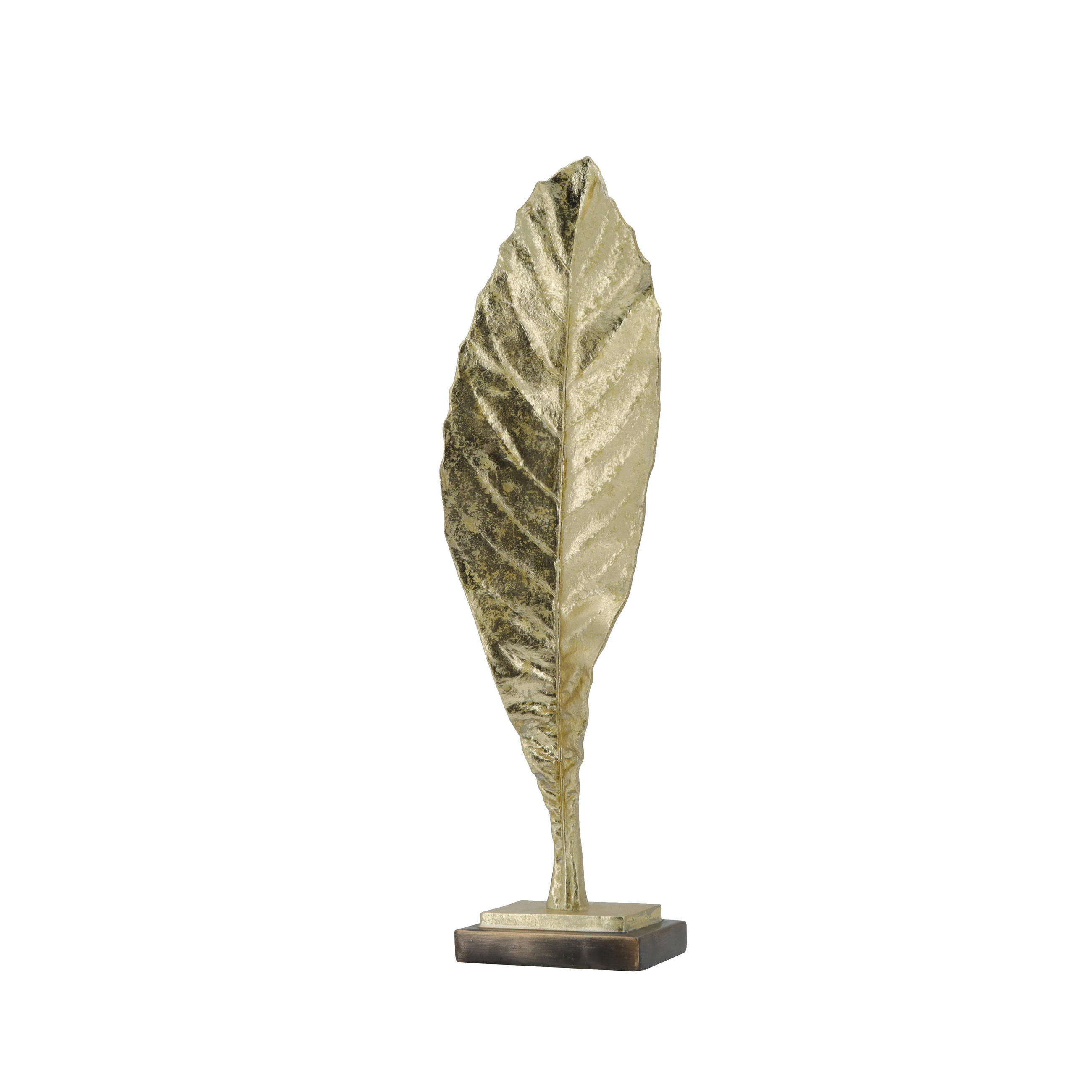 DEKOFEDER  - Goldfarben, LIFESTYLE, Kunststoff (11,8/42/7cm) - Ambia Home