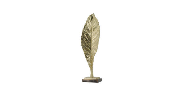 DEKOFEDER  - Goldfarben, LIFESTYLE, Kunststoff (11,8/42/7cm) - Ambia Home