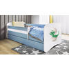 KINDER-/JUNIORBETT - Blau/Birkefarben, MODERN, Holz/Holzwerkstoff (80/160cm) - MID.YOU