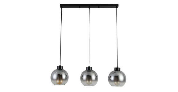 HÄNGELEUCHTE 72/18/120 cm - Chromfarben/Anthrazit, LIFESTYLE, Glas/Metall (72/18/120cm) - Dieter Knoll