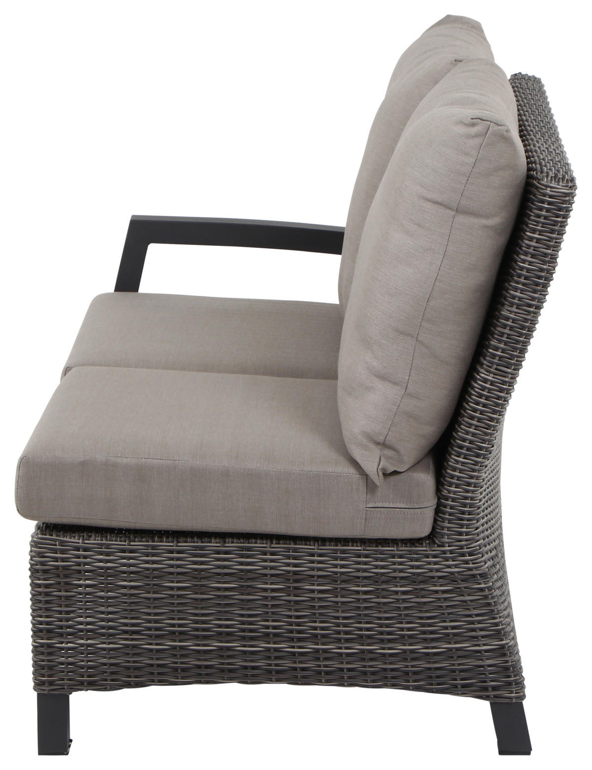 LOUNGEGARNITUR 5-teilig   83/103/160 cm Aluminium  - Grau, Basics, Keramik/Kunststoff (83/103/160cm) - Siena Garden