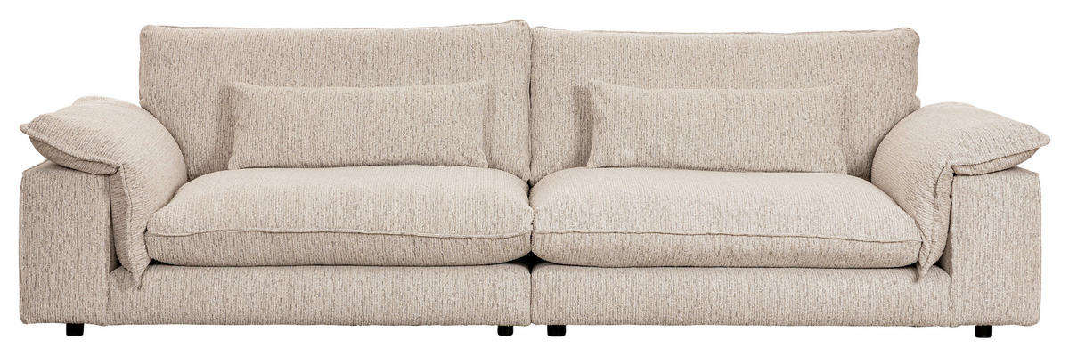 SOFFA i grå  - grå, Basics, trä/textil (287/81/114cm) - Novel