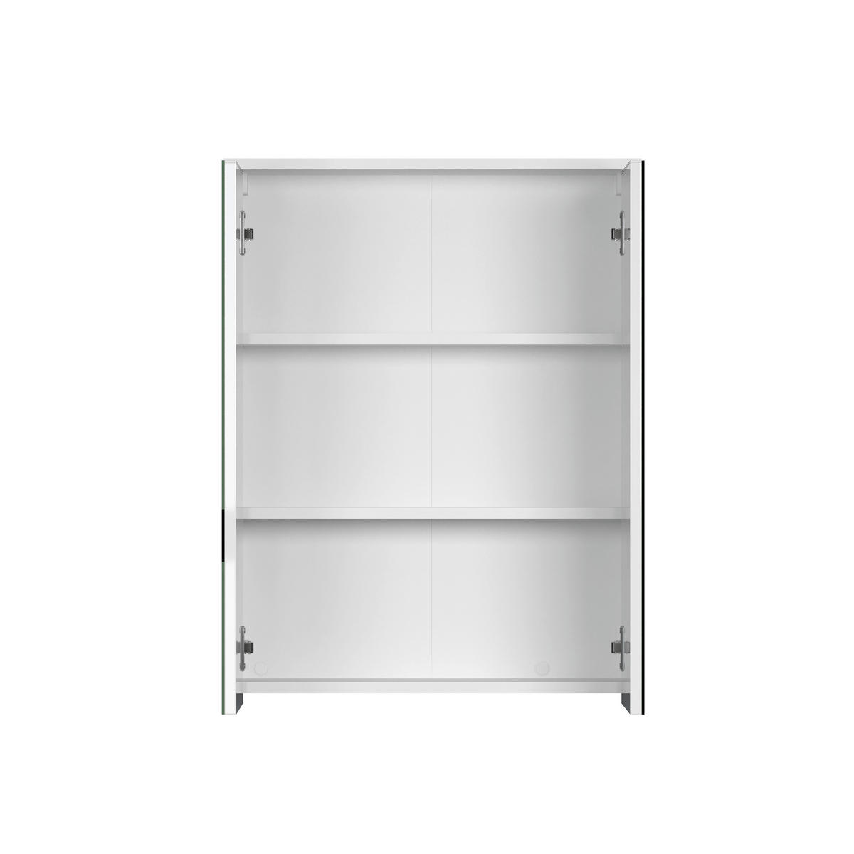 SPIEGELSCHRANK 60/78/18 cm  - Weiß Hochglanz/Weiß, Trend, Glas/Holzwerkstoff (60/78/18cm) - MID.YOU