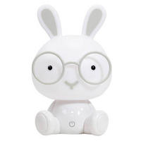 DĚTSKÁ STOLNÍ LAMPIČKA, 14/14/22 cm - bílá, Basics, plast (14/14/22cm)