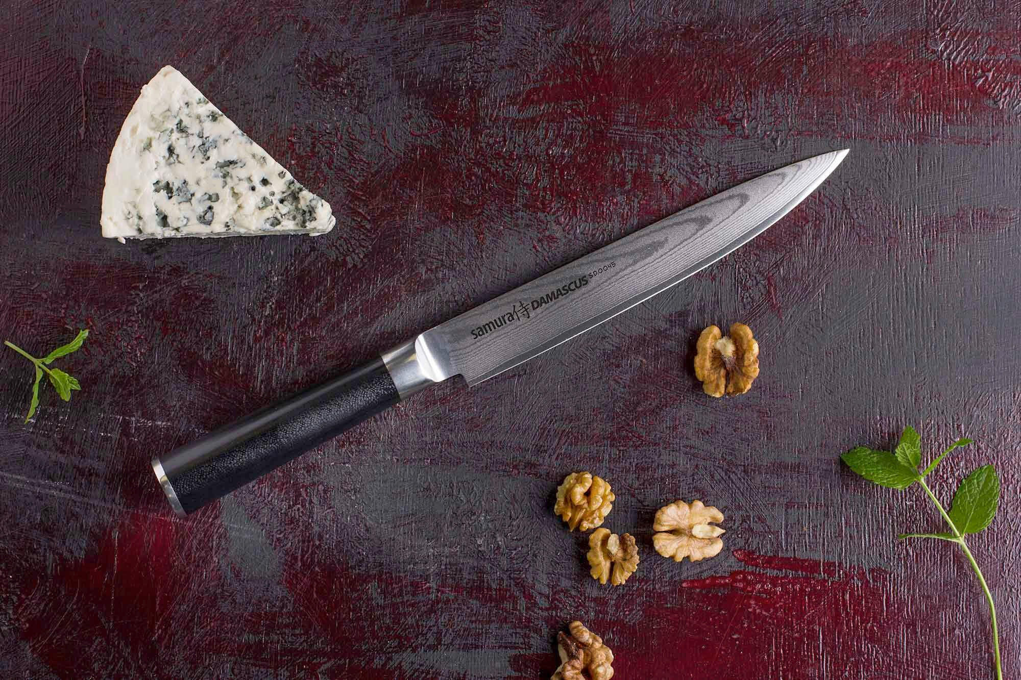 UNIVERZALNI NOŽ  Damascus  37/3,4/2,5 cm          ogljikovo jeklo - Basics, kovina/umetna masa (37/3,4/2,5cm) - Samura