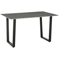 ESSTISCH rechteckig Anthrazit  - Anthrazit/Schwarz, KONVENTIONELL, Stein/Metall (140/90/76cm) - MID.YOU