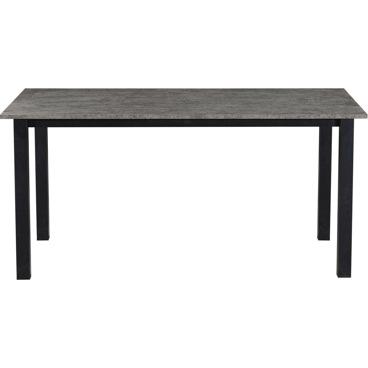 ESSTISCH 160/90/76 cm Nachbildung  Metall, Holzwerkstoff gastro- und objekttauglich rechteckig Grau  - Schwarz/Grau, MODERN, Holzwerkstoff/Metall (160/90/76cm) - MID.YOU