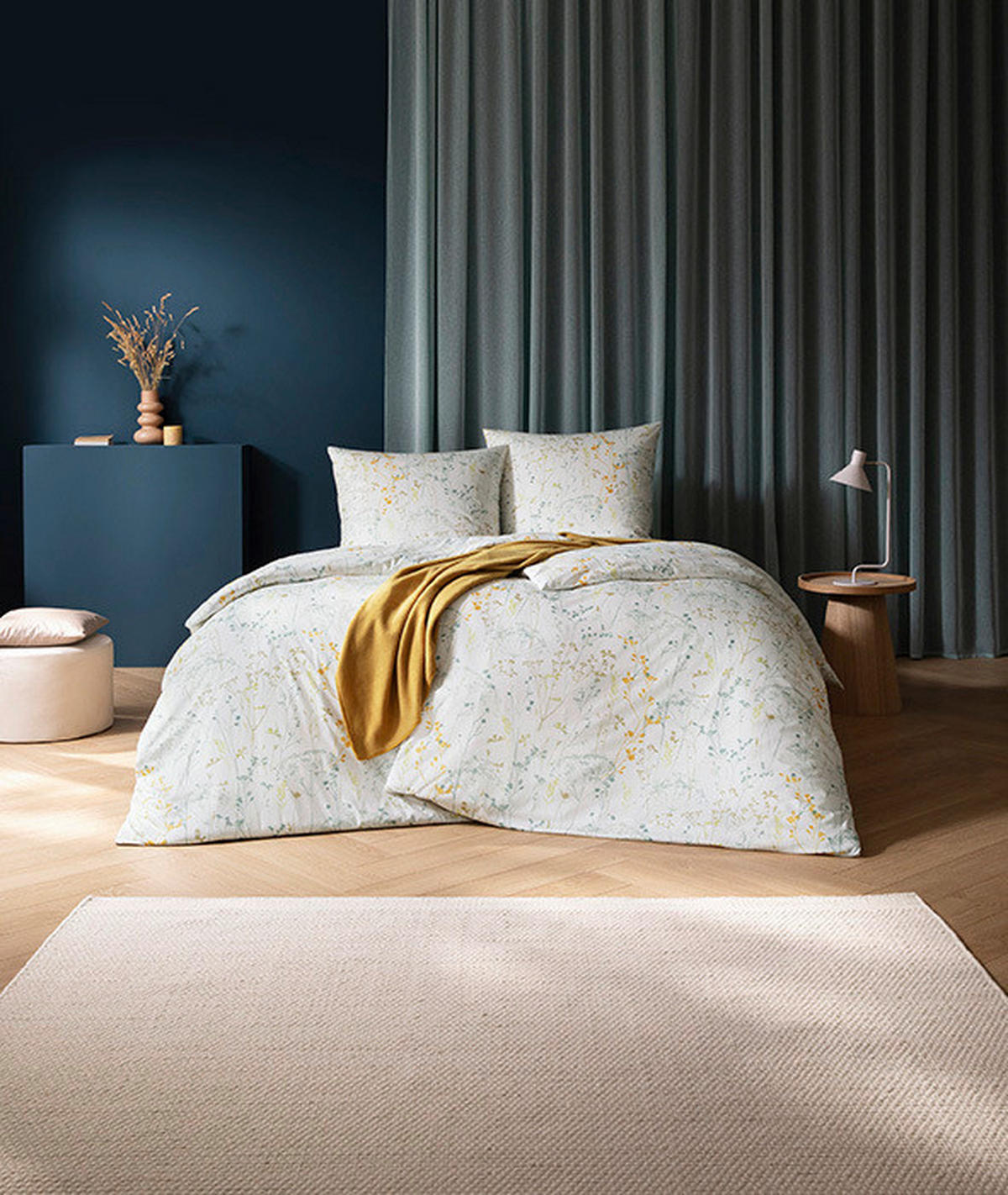 BETTWÄSCHE Atelier Interlock-Jersey 140/200 cm  - Grün, Basics, Textil (140/200cm) - Estella