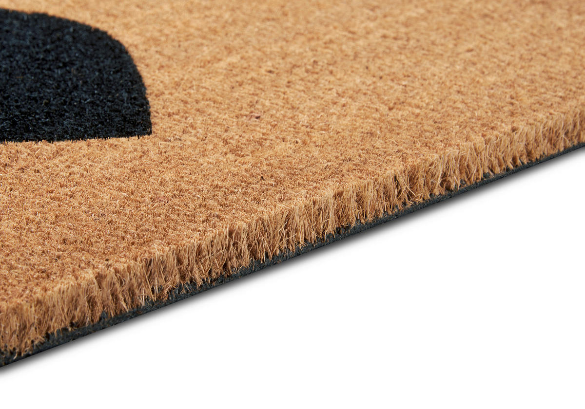 KOKOSMATTE  45/75 cm  Schwarz, Hellbraun  - Hellbraun/Schwarz, Basics, Naturmaterialien/Kunststoff (45/75cm)
