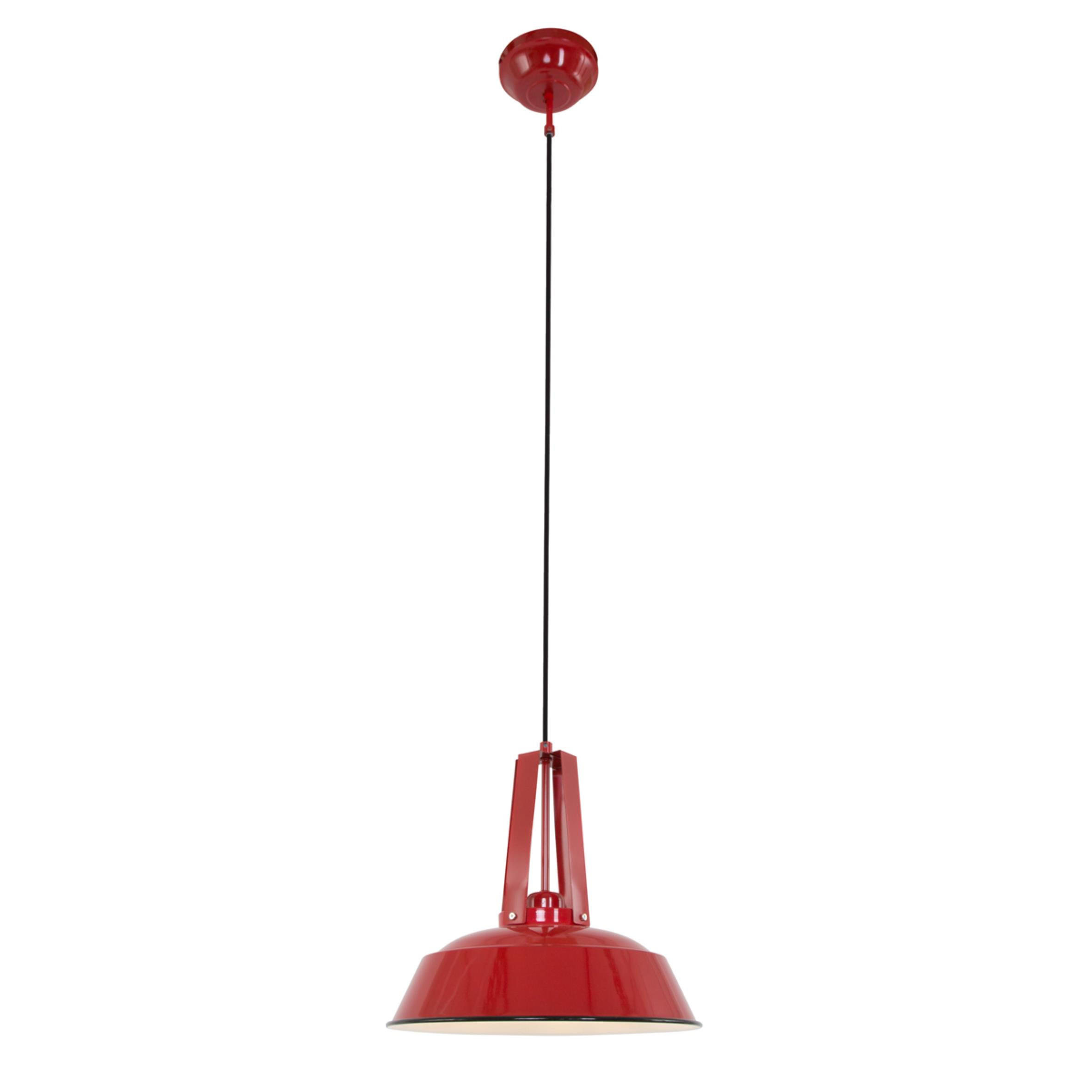 PENDELLEUCHTE 42/45-200/42 cm  - Rot, Trend, Metall (42/45-200/42cm)