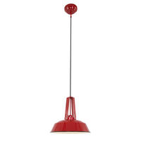 PENDELLEUCHTE  42/45-200/42 cm   - Rot, Trend, Metall (42/45-200/42cm)
